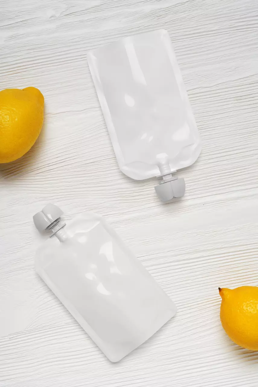 Empty plastic pouches  