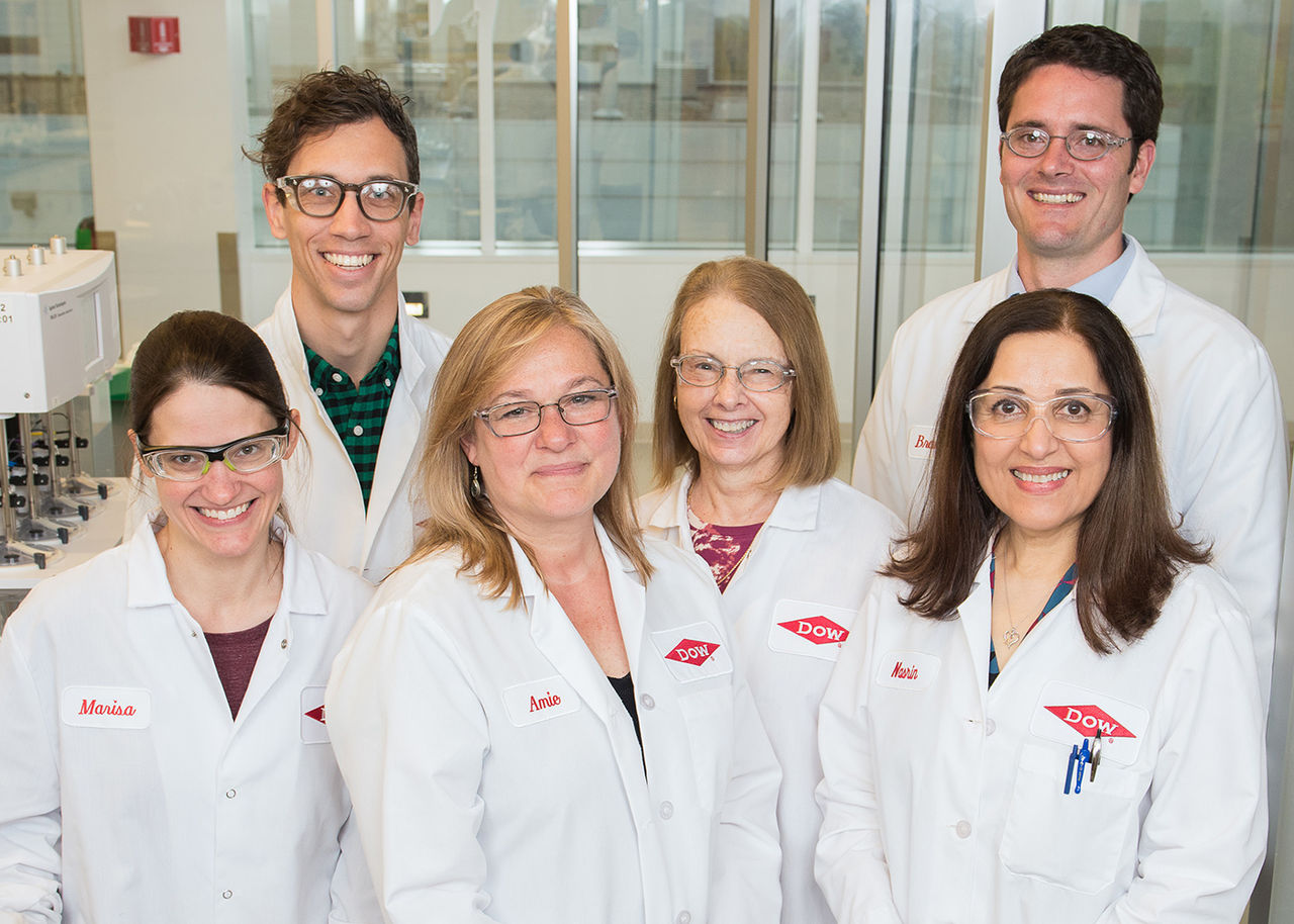 Dow scientists in a lab