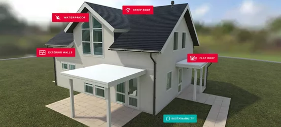 Screenshot of visual product finder