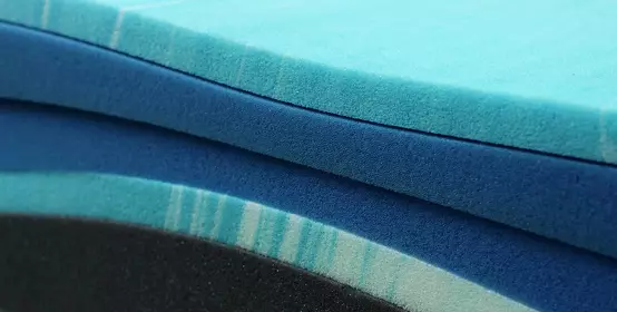 Stack of memory foam mattress for bed