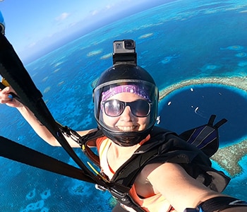 Jessica Rogers skydiving