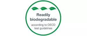 Readily biodegradable badge